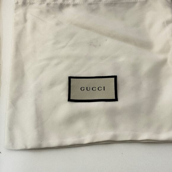 Gucci Satin Storage Cloth Drawstring Dust Bag Lot Of 2 Designer Luxury Logo - Picture 2 of 6